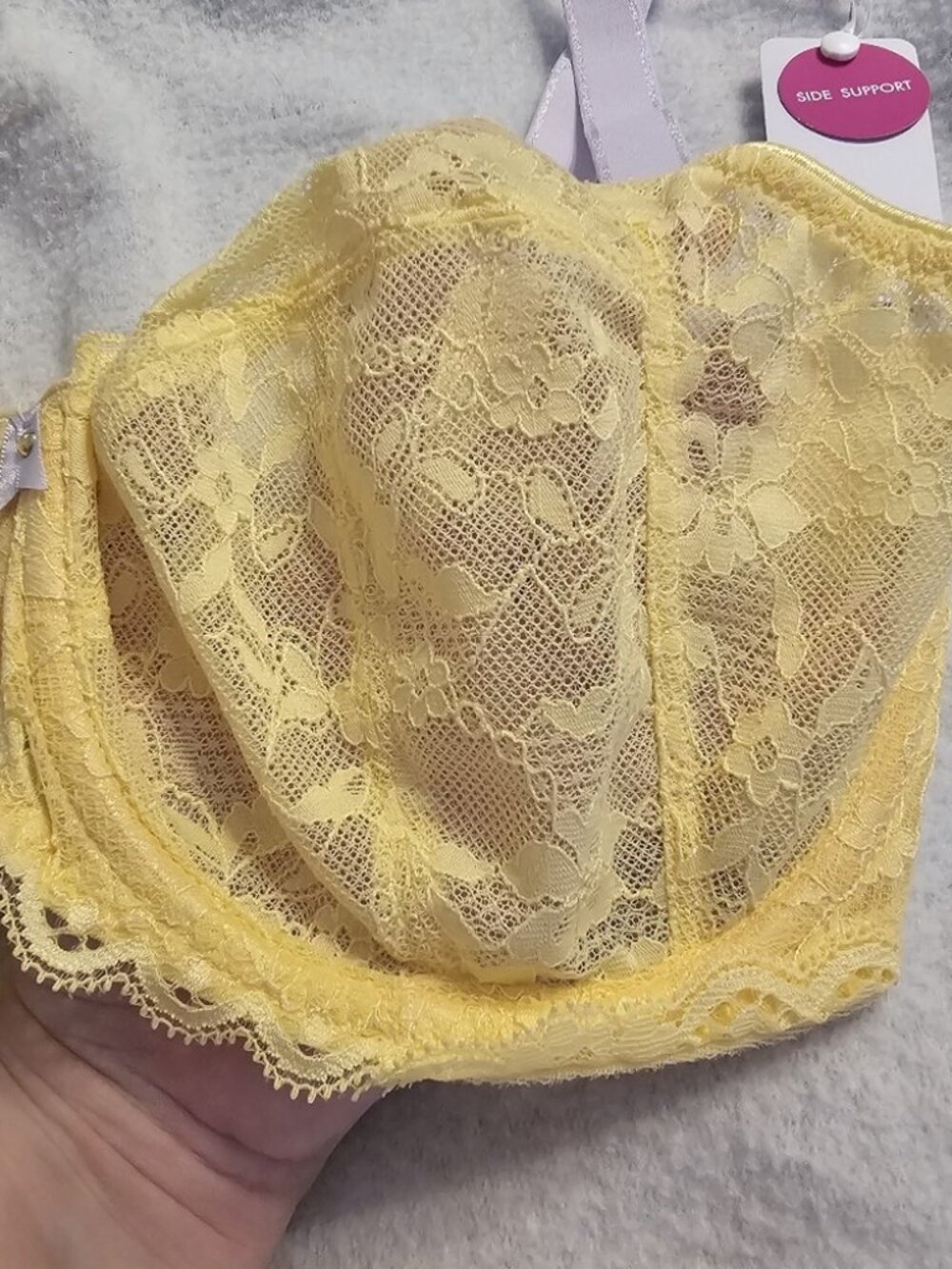 Freya Offbeat Underwire Side Support Bra - Yellow 30J Bra - Picture 2 of 5